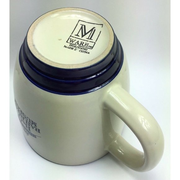 B&O Railroad Train Museum / 175 Years Anniversary / Blue Rim Souvenir Coffee Mug - Picture 3 of 4